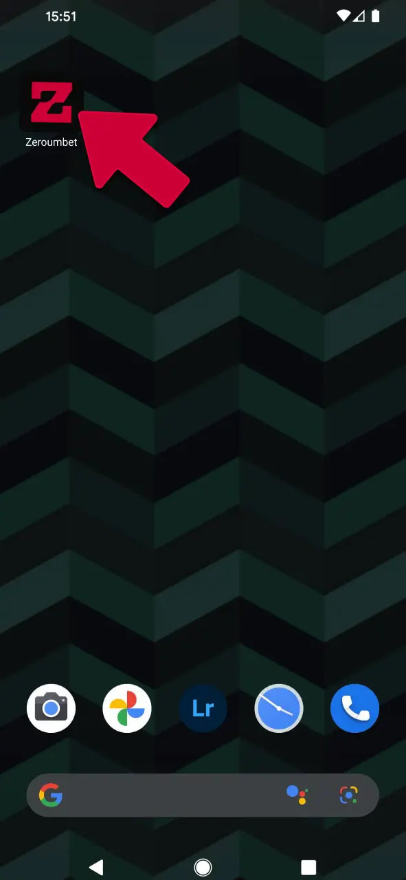 Abra o ícone pronto para uso da Zeroumbet e jogue agora.