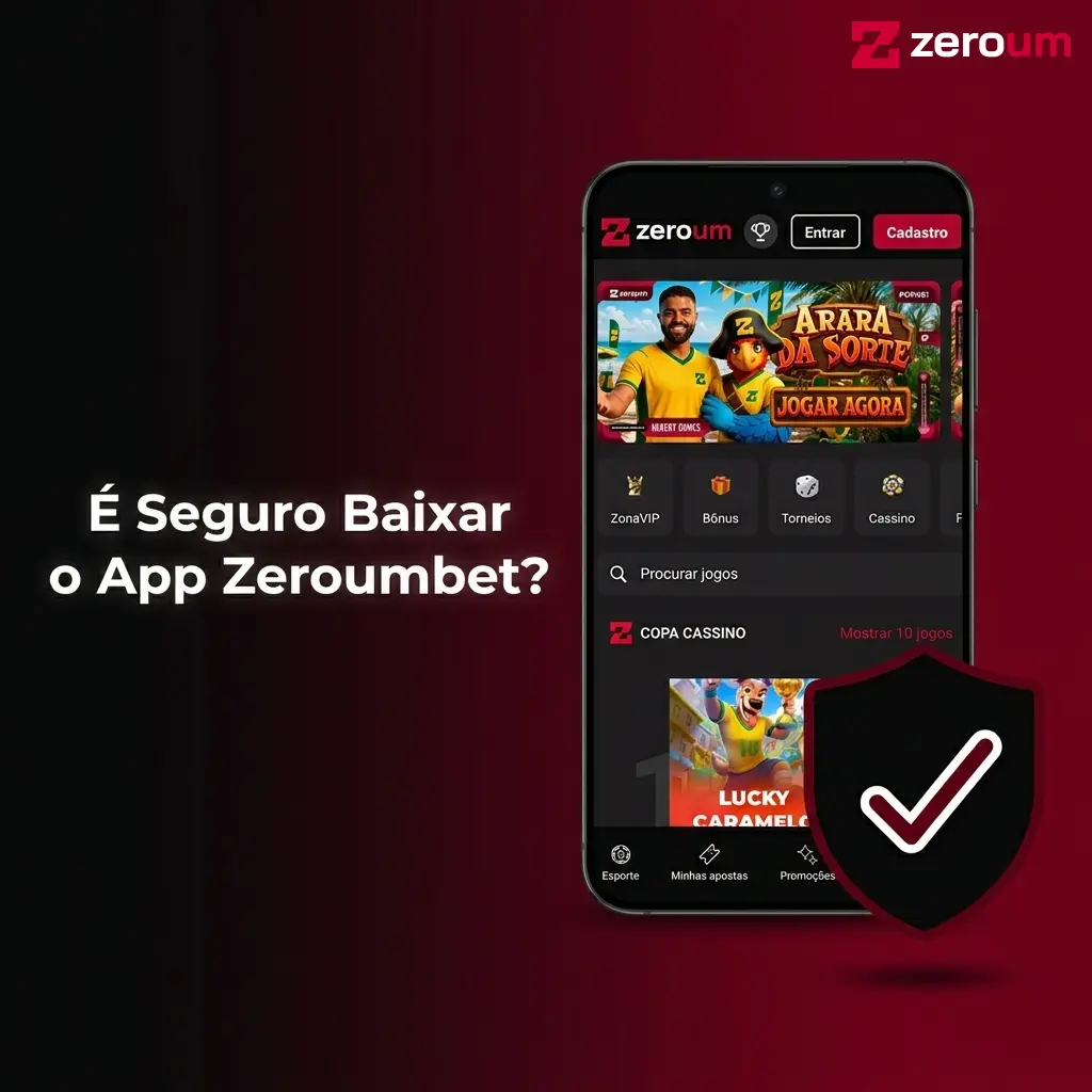 App Zeroumbet seguro com licença Curaçao, criptografia SSL 256 bits e pagamentos via Pix verificados