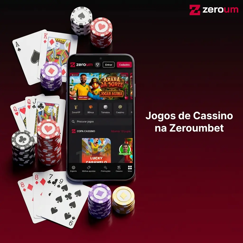 Jogos de cassino na Zeroumbet: slots, roleta, blackjack, bacará, crash games e mais opções disponíveis