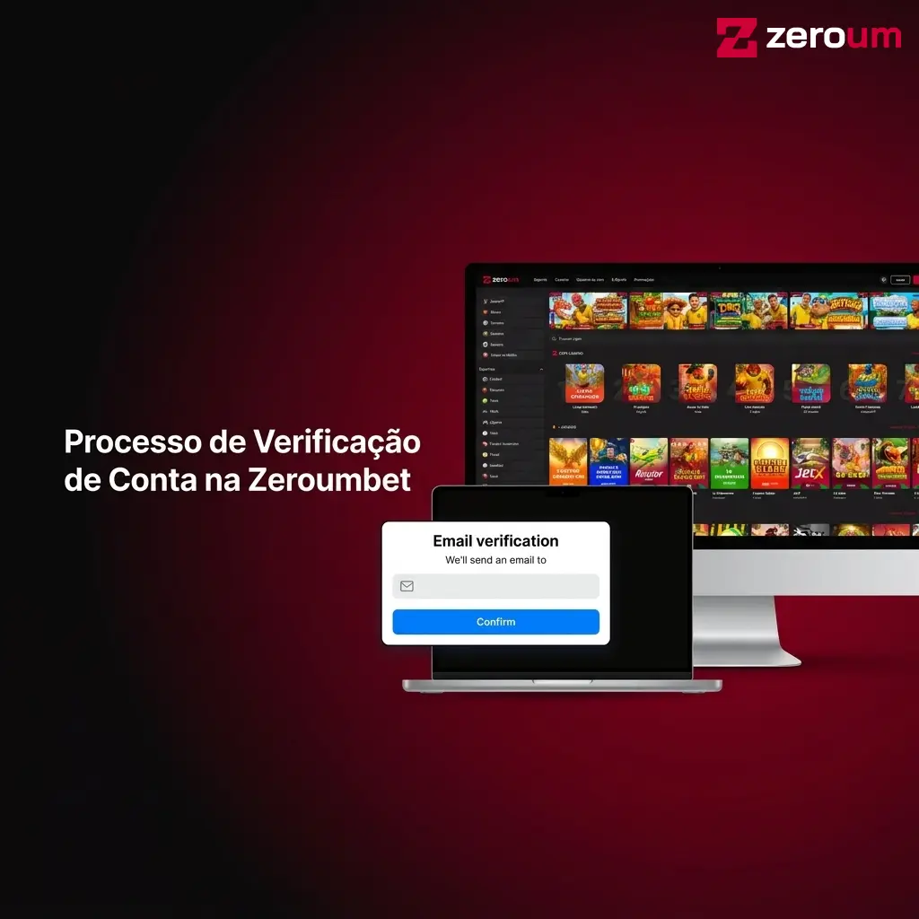 Processo de verificação de conta KYC na Zeroumbet com envio de documentos para liberar saques via Pix