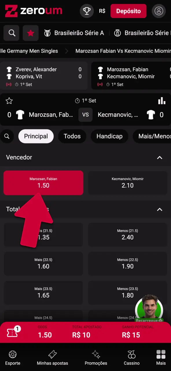 Selecione o resultado final na Zeroumbet e mude o seu jogo já.