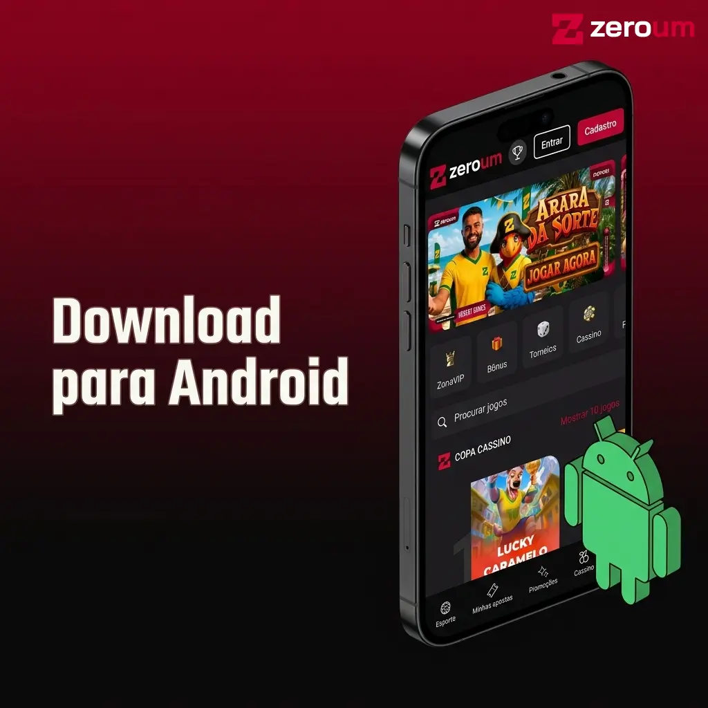 Instalação do PWA da Zeroumbet no Android via navegador Chrome, adicionando à tela inicial
