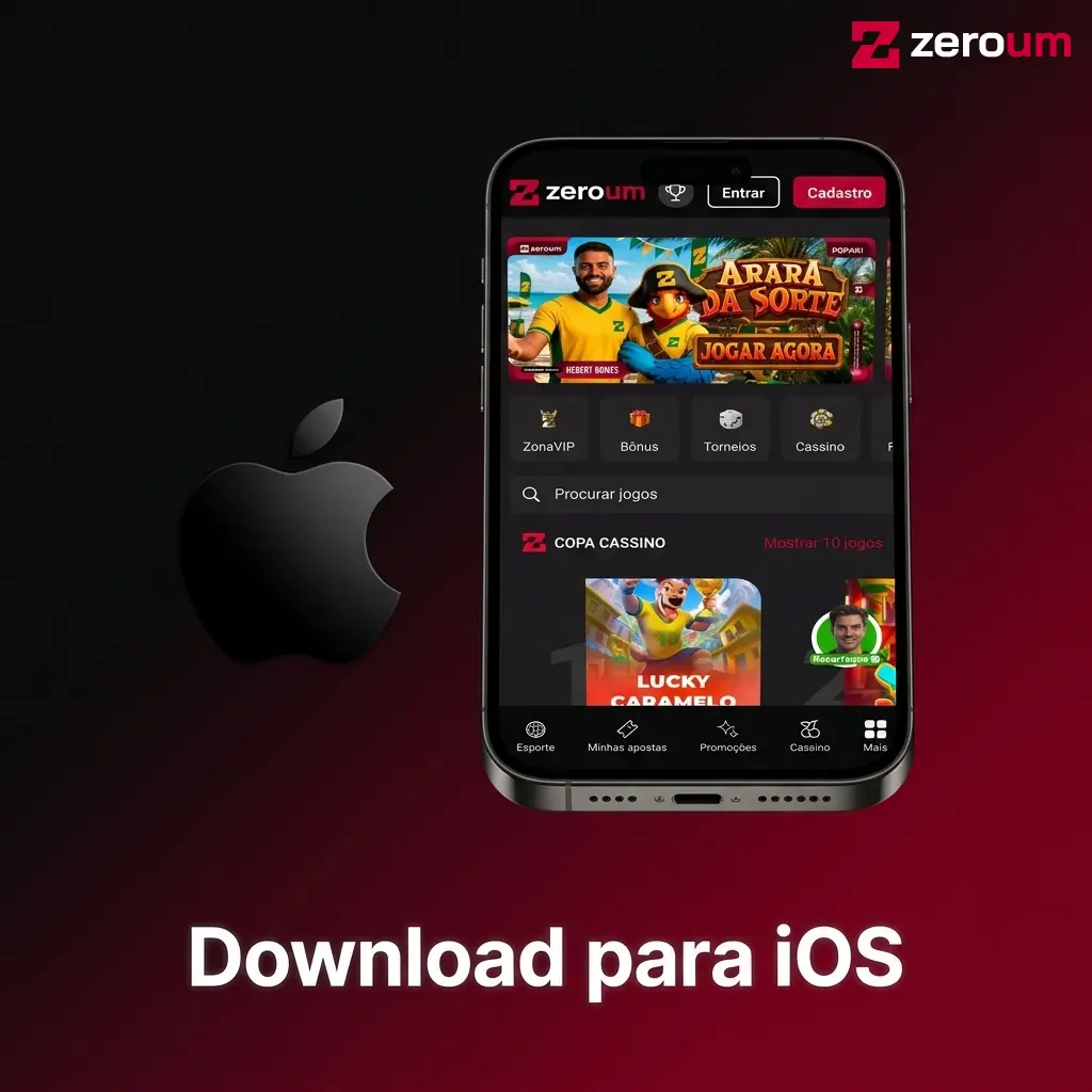 Guia de instalação do app Zeroumbet no iOS via Safari para iPhone e iPad com atalho na tela inicial